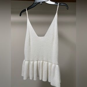 Shein white tank top, sz S